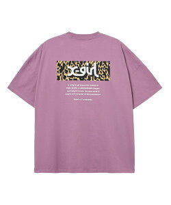 �y�����zX-girl �G�b�N�X�K�[�� LEOPARD BOX LOGO S/S BIG TEE DRESS T�V���c�����s�[�X �I�[�o�[�T�C�Y �~�j�� ����