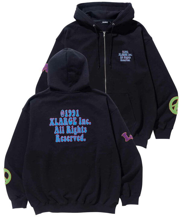 楽天市場】【公式】XLARGE エクストララージ DAISY ZIP HOODED SWEAT 