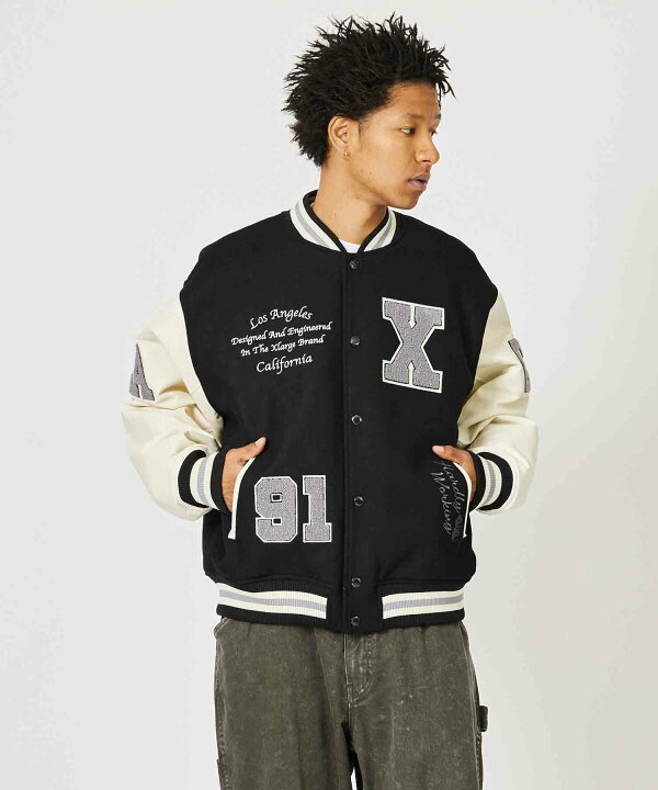 楽天市場】【公式】XLARGE エクストララージ OG LOGO VARSITY JACKET 