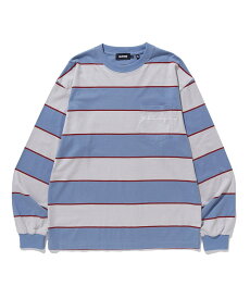 【公式】XLARGE エクストララージ STRIPED L/S POCKET TEE Tシャツ ロンT ボーダー