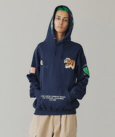 スペシャルプライス 【公式】XLARGE エクストララージ TIGER EMBROIDERY HOODED SWEATSHIRT スウェット トレーナー パーカー