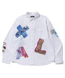 ★ 【公式】XLARGE エクストララージ VARIOUS LETTER L/S SHIRT シャツ 長袖シャツ