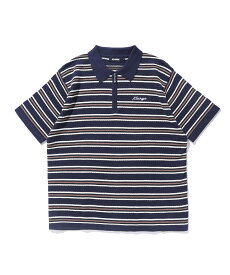 【公式】 XLARGE エクストララージ STRIPED MESH KNIT POLO SHIRT ポロシャツ