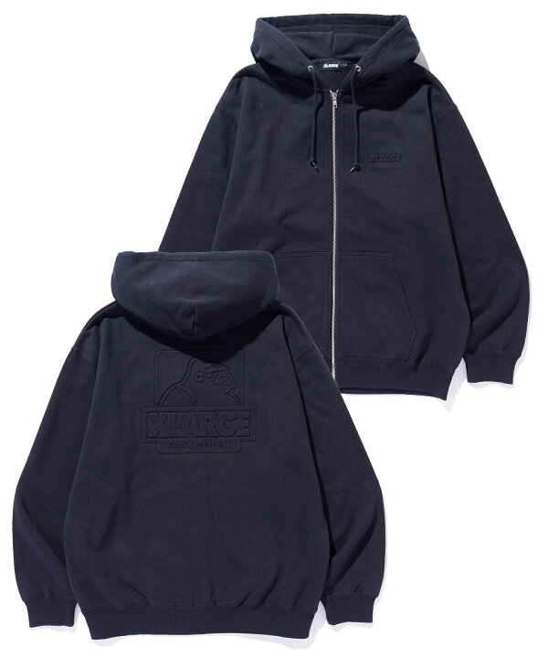 楽天市場】【公式】XLARGE エクストララージ EMBOSSED OG BOX ZIP UP 