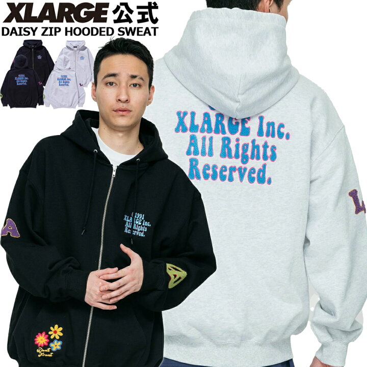 楽天市場】【公式】XLARGE エクストララージ DAISY ZIP HOODED SWEAT 