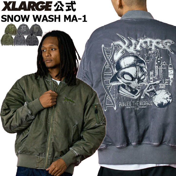 楽天市場】【公式】XLARGE エクストララージ SNOW WASH MA-1 アウター 