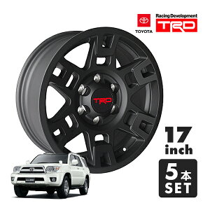 USトヨタ純正 TRD 17インチホイール マットブラック PTR20-35110-BK 5本セット TRDロゴ入 JWL刻印あり TOYOTA ハイラックスサーフ 215系