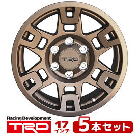USトヨタ純正 TRD 17インチホイール ブロンズ PTR20-35110-F5 5本セット TRDロゴ入 JWL刻印あり TOYOTA FJクルーザー GSJ150W | ランドクルーザー ランクル プラド 150系 | ハイラックスサーフ 215系 他