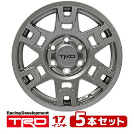 USトヨタ純正 TRD 17インチホイール グロスガンメタル PTR20-35110-G4 5本セット TRDロゴ入 JWL刻印あり TOYOTA FJクルーザー GSJ150W | ランドクルーザー ランクル プラド 150系 | ハイラックスサーフ 215系 他
