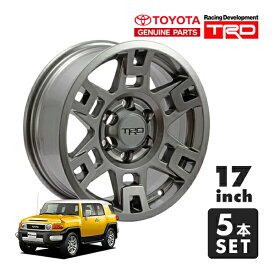 USトヨタ純正 TRD 17インチホイール グロスガンメタル PTR20-35110-G4 5本セット TRDロゴ入 センターキャップ付 JWL刻印あり TOYOTA FJクルーザー GSJ150W