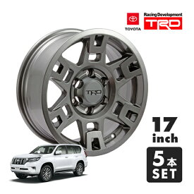 USトヨタ純正 TRD 17インチホイール グロスガンメタル PTR20-35110-G4 5本セット TRDロゴ入 JWL刻印あり TOYOTA ランドクルーザー ランクル プラド 150系