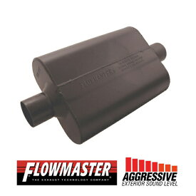 FLOW MASTER / フローマスター スーパー 44 マフラー #942545 Center in 2.50"/Center out 2.50" - Aggresive Sound