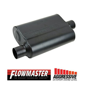 FLOW MASTER / フローマスター スーパー 44 マフラー #942546 Offset in 2.50"/Center out 2.50" - Aggresive Sound シボレー/ダッジ/フォード コルベット/S10/チャージャー/F-250