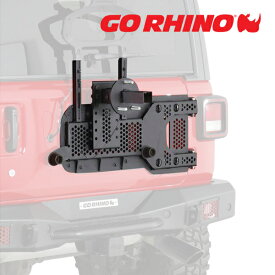 GO RHINO Rockline ロックライン スペアタイヤキャリア 補強システム 大口径スペアタイヤ装着用補強キット 27137T ジープ JL ラングラー 2ドア/4ドア
