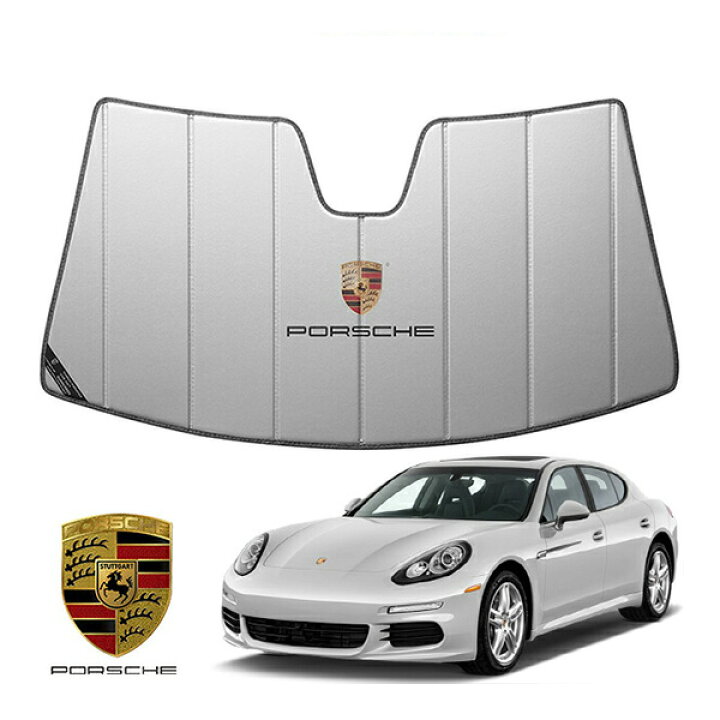 楽天市場】USポルシェ純正 専用設計 PORSCHE ロゴ入 サンシェード 吸盤 