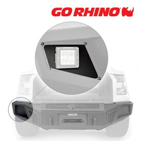 【5/25限定★エントリー必須！2人に1人ポイントバック！】GO RHINO BR5/BR5.5 フロントバンパー LEDライトプレート テクスチャーブラック 243842T トヨタ ハイラックス GUN125 | スズキ ジムニー/ジムニーシエラ JIMNNY JB64/JB74 ゴーライノ