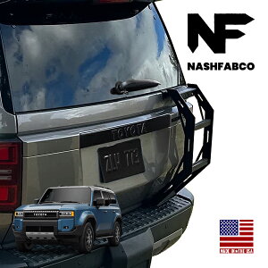 【NashFabCo 正規品】専用設計 ハーフラダー ハーフタイプ CNC アルミニウム製 マットブラック パウダーコート仕上げ 高強度 リアガラス開閉可能 トヨタ ランドクルーザー 250 ランクル 250系 右