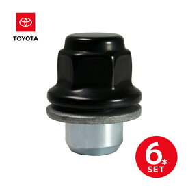 【楽天お買い物マラソン★エントリーでP10倍！】USトヨタ純正 TRD PVC加工 ホイールナット ラグナット 袋ナットブラック M12×1.5 60°テーパー座 6個パック FJクルーザー/ランドクルーザープラド150系/ハイラックスサーフ 210系/タコマ