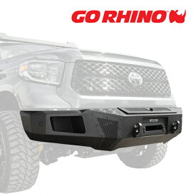 GO RHINO BR6 フロントバンパー ウインチバンパー テクスチャーブラック 24182T トヨタ タンドラ クルーマックス/ダブルキャブ ゴーライノ
