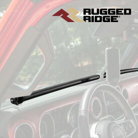 【Rugged Ridge 正規品】ダッシュバー 13551.36 直径約2.2cm スチールバー 電話ホルダー ダッシュボード携帯電話マウント ジープ JL ラングラー JT グラディエーター 並行輸入車用 ラギッドリッジ
