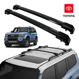 USトヨタ純正 ルーフラック クロスバー 1台分 2本セット 耐荷重 75kg ルーフキャリア ベースキャリア ルーフバー フット TOYOTA ランドクルーザー 250 GDJ250W TRJ250W ランクル 250系 純正ルーフレール付き車用