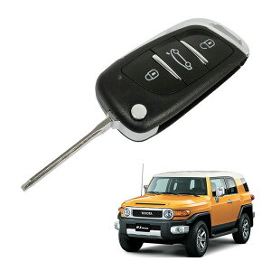 【楽天お買い物マラソン★エントリーでP10倍!】トヨタ FJ クルーザー GSJ15W キーレスエントリー ブランクキー 一体型 トランスミッター キーレスリモコン イモビライザー対応 フリップ式 ジ