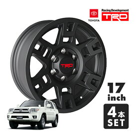 USトヨタ純正 TRD 17インチホイール マットブラック PTR20-35110-BK 4本セット TRDロゴ入 JWL刻印あり TOYOTA ハイラックスサーフ 215系