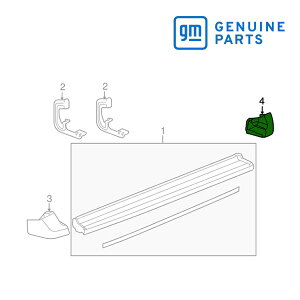 GM純正 サイドステップ ランニングボード カバー リア 右側 助手席側 RH 12335992 05y エスカレード