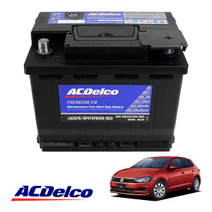 �yACDELCO ���K�i�z�o�b�e���[ LN2EFB �����e�i���X�t���[ �A�C�h�����O�X�g�b�v�Ή� 18y- VW �|�� AW