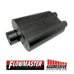 FLOW MASTER / t[}X^[ X[p[ 44 }t[ #9430472 Center in 3.00"/Dual out 2.25" - Aggresive Sound