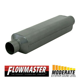 FLOW MASTER / フローマスター スーパー HP-2 マフラー 409S #12018409 Center in 2.00"/Center out 2.00" - Moderate Sound