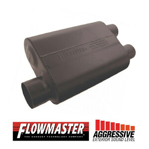 FLOW MASTER / t[}X^[ X[p[ 44 }t[ #9430462 Offset in 3.00"/Dual out 2.50" - Aggresive Sound