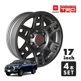 USトヨタ純正 TRD 17インチホイール マットグレー ガンメタ PTR20-35110-GR 4本セット TRDロゴ入 JWL刻印あり TOYOTA ハイラックス ピックアップ HILUX REVO GUN125