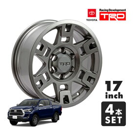 USトヨタ純正 TRD 17インチホイール グロスガンメタル PTR20-35110-G4 4本セット TRDロゴ入 JWL刻印あり TOYOTA ハイラックス ピックアップ HILUX REVO GUN125