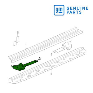 GM純正 サイドステップ ランニングボード カバー フロント 右側 助手席側 RH 88937348 02-04y エスカレード/エスカレードESV