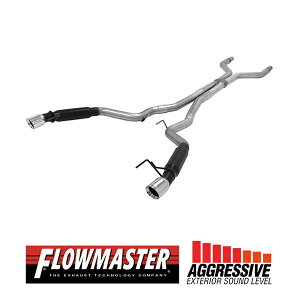 【FLOWMASTER 正規品】アウトローキャタバックエキゾーストシステム 15-17y マスタング GT 5.0L 817734 フローマスター