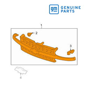 GM純正 ラジエター グリル フロントグリル 未塗装 19131244 01-04y タホ/サバーバン