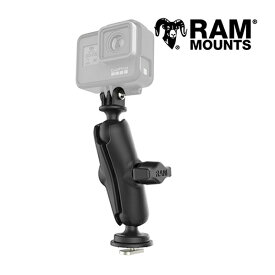 RAM MOUNTS ラムマウント 汎用 カメラホルダー 標準アーム+トラックボールベース セット GoPro ドラレコ ドライブレコーダージープ JL ラングラー JT グラディエーター タフトラック対応