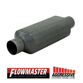 FLOW MASTER / フローマスター スーパー HP-2 マフラー 409S #12012409 Center in 2.00"/Center out 2.00" - Aggresive Sound