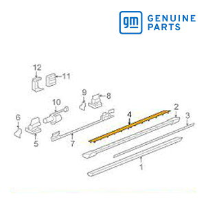 【楽天お買い物マラソン★エントリーでP10倍!】GM純正 サイドステップ ランニングボード パッド 15806414 07-08y エスカレードESV/EXT