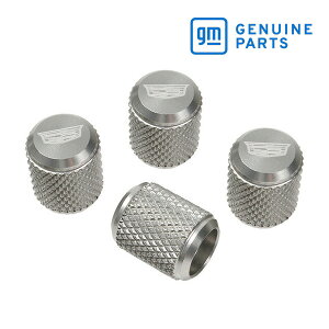 【楽天お買い物マラソン★エントリーでP10倍!】GM純正 エアバルブキャップ キャデラックロゴ入り シルバー 4PC G0438364 キャデラック エスカレード/ATS/CTS/CT6/STS/SRX/XT4/XT5/XT6