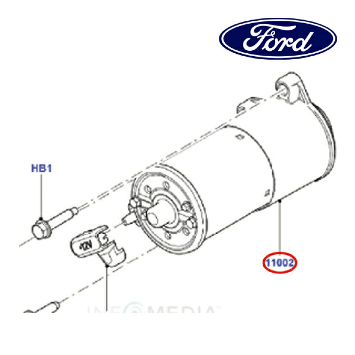 楽天市場】フォード純正 スターターモーター セルモーター 6L2Z11002BA 