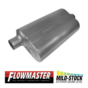 FLOW MASTER / t[}X^[ X[p[ 50 }t[ 409S #852556 Offset in 2.50"/Center out 2.50" - Mild Sound V{[/tH[h/GMC/W[v/Y/g^ C2500/K2500/F-250/F-350/O[/A}[_/^h