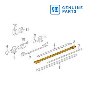 【楽天お買い物マラソン★エントリーでP10倍!】GM純正 サイドステップ ランニングボード カバー 左側 運転席側 LH 20919403 07-08y エスカレードESV/EXT