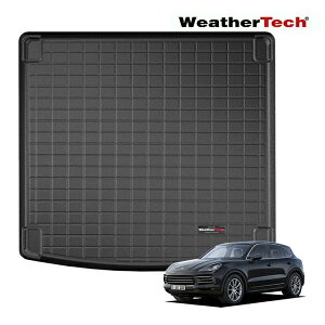 【WeatherTech 正規品】ポルシェ カイエン E3系 平成29年12月-現行 オールウェザー リアカーゴプロテクター カーゴマット ラゲッジマット カーゴライナー トランクマット ブラック 401348 リア 後