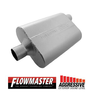 FLOW MASTER / t[}X^[ 40 }t[ #42442 Center in 2.25"/Offset out 2.25" - Aggresive Sound