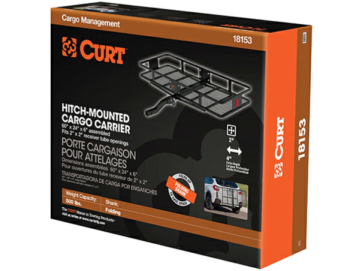 楽天市場】【CURT 正規品】カーゴキャリア ヒッチカーゴ 折りたたみ式 