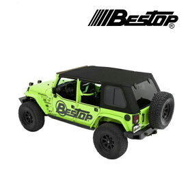 【BESTOP 正規品】BESTOP Trektop Proハイブリッドソフトトップ ブラック 5486317 07-18y JK ラングラー 4ドア
