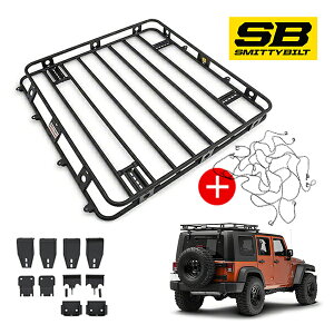 [Smittybilt ���K�i] �X�~�b�e�B�r���g �W�[�v JK �����O���[�A�����~�e�b�h 4�h�A�p �f�B�t�F���_�[���b�N + �J�[�S�l�b�g �u���b�N�p�E�_�[�R�[�g ���[�t���b�N �u���P�b�g�ꎮ�Z�b�g 45454 ��