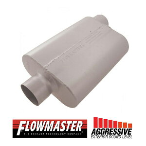 FLOW MASTER / t[}X^[ 40 f^ t[ }t[ #943042 Center in 3.00"/Offset out 3.00" - Aggresive Sound